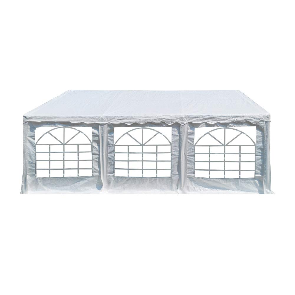 American Phoenix Canopy Tent Foot Large White Party Tent Gazebo Canopy Commercial Fair Shelter Car Shelter Wedding Events Party Heavy Duty Tent- (Whit