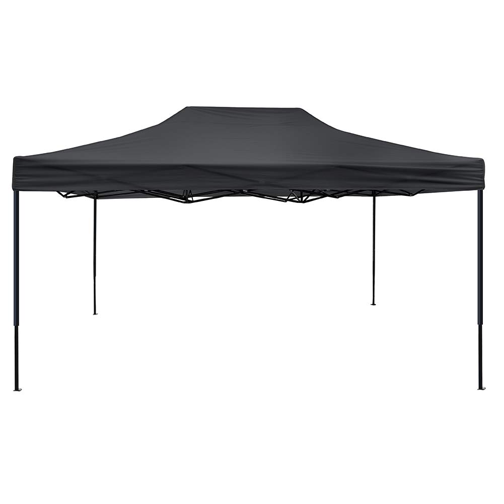 OTLIVE Canopy Tent With 420D Waterproof Top Portable Pop Up Tents For Outdoor Events Wedding Parties (10x10, Black)